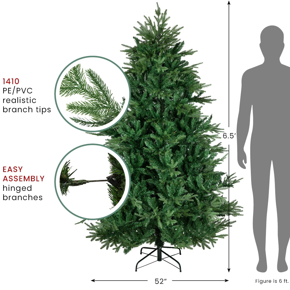 Northlight Real Touch™️ Full Juniper Pine Artificial Christmas Tree - Unlit - 6.5'