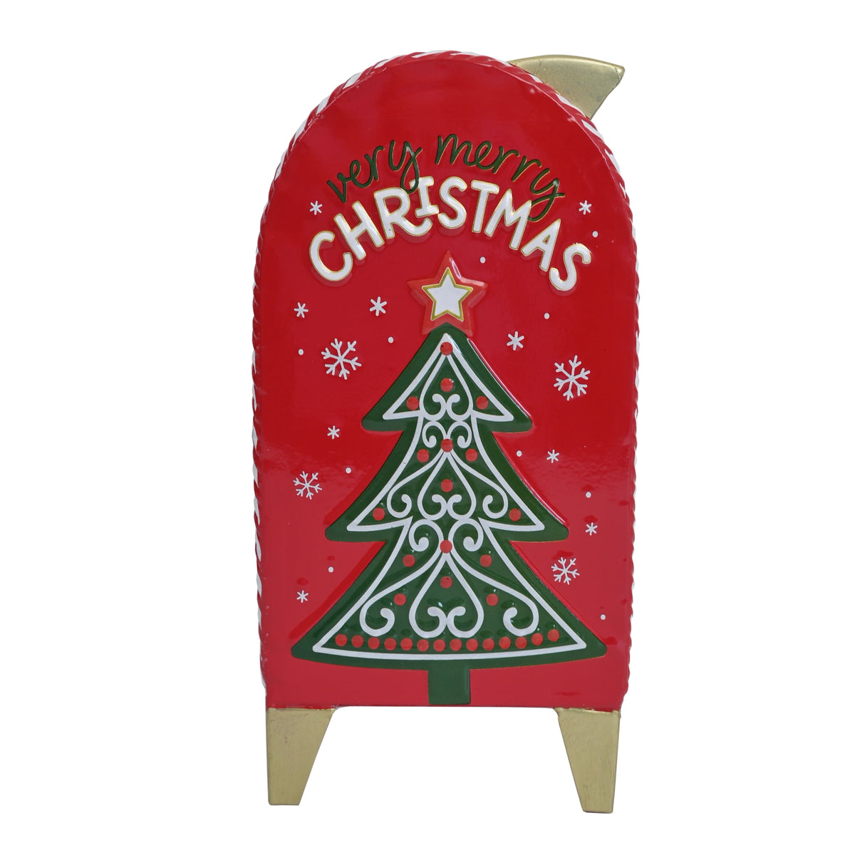 Christmas Mailbox Decoration Santa's Mailbox Letters To Santa Xmas Ornament Tabletop Christmas Decoration