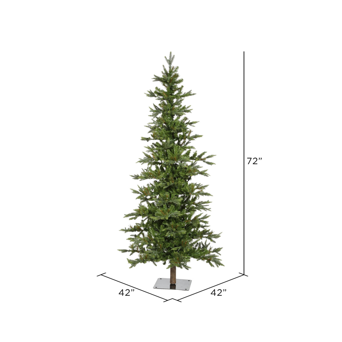 Vickerman 7' Shawnee Fir Artificial Christmas Tree, Unlit