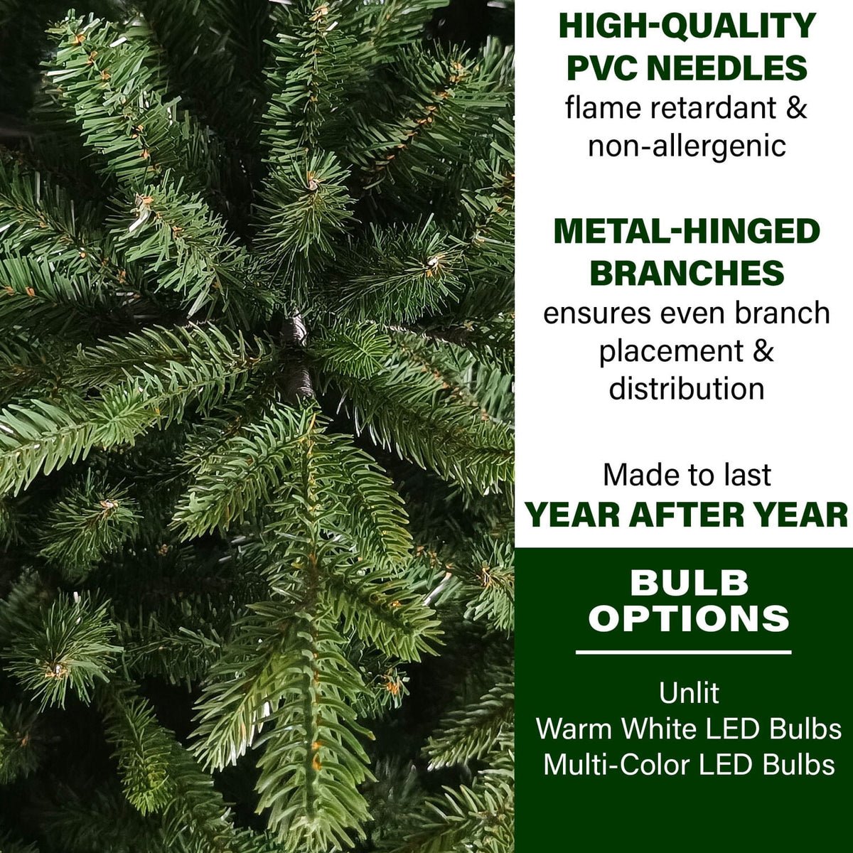 Fraser Hill Farm 7.5 ft. Oregon Pine Christmas Tree, FFOP075-0GR