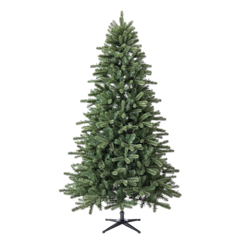 7.5' Pre-Lit Birchwood Fir Green Artificial Christmas Tree with 500 Warm White Twinkle LED Lights, Quick Set, and Stand, by Holiday Time