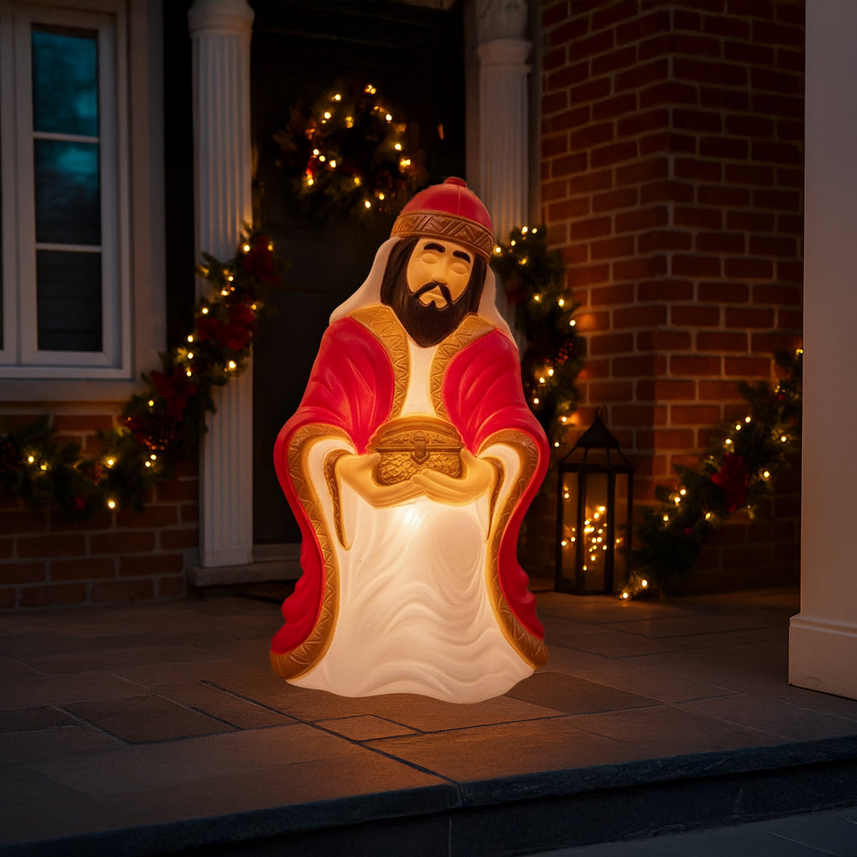 Union Products 74120 27.5 Inch LED Wiseman #1 Blow Mold Lighted Christmas Decoration