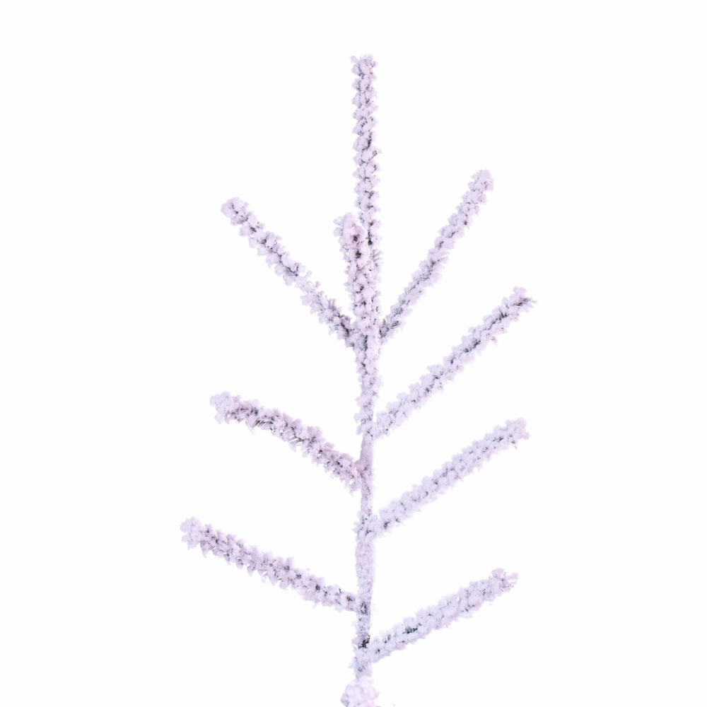 Vickerman 9' x 53" Flocked Slim Pistol Pine Artificial Unlit Christmas Tree.