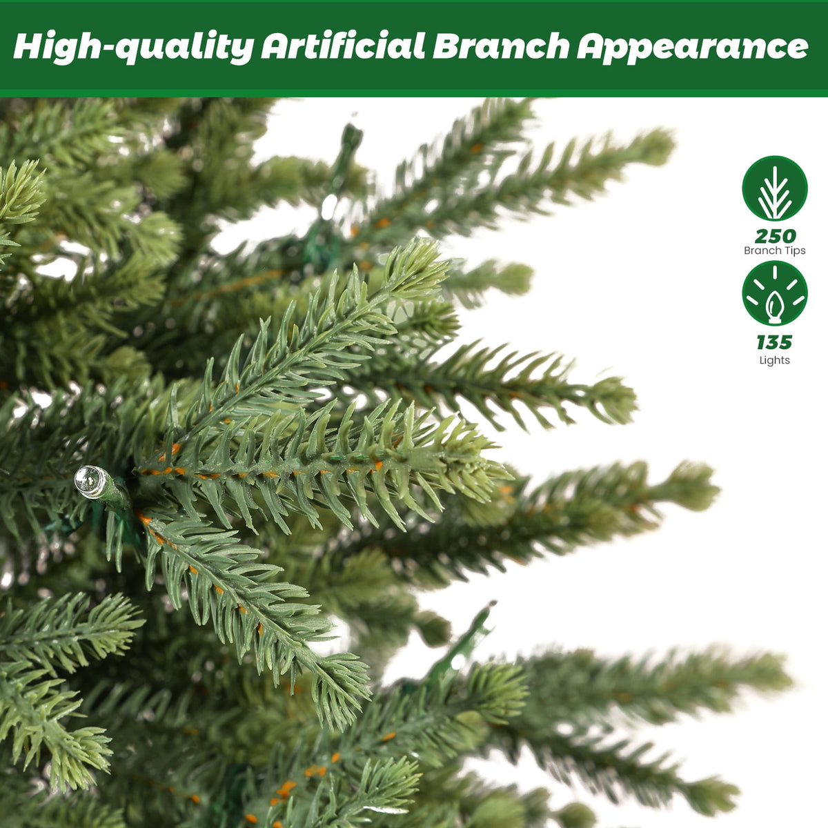Lolsea 4ft Prelit Artificial Small Mini Christmas Tree with Color LED Lights, Remote Control and Timer, Perfect for Xmas Tabletop Decorations