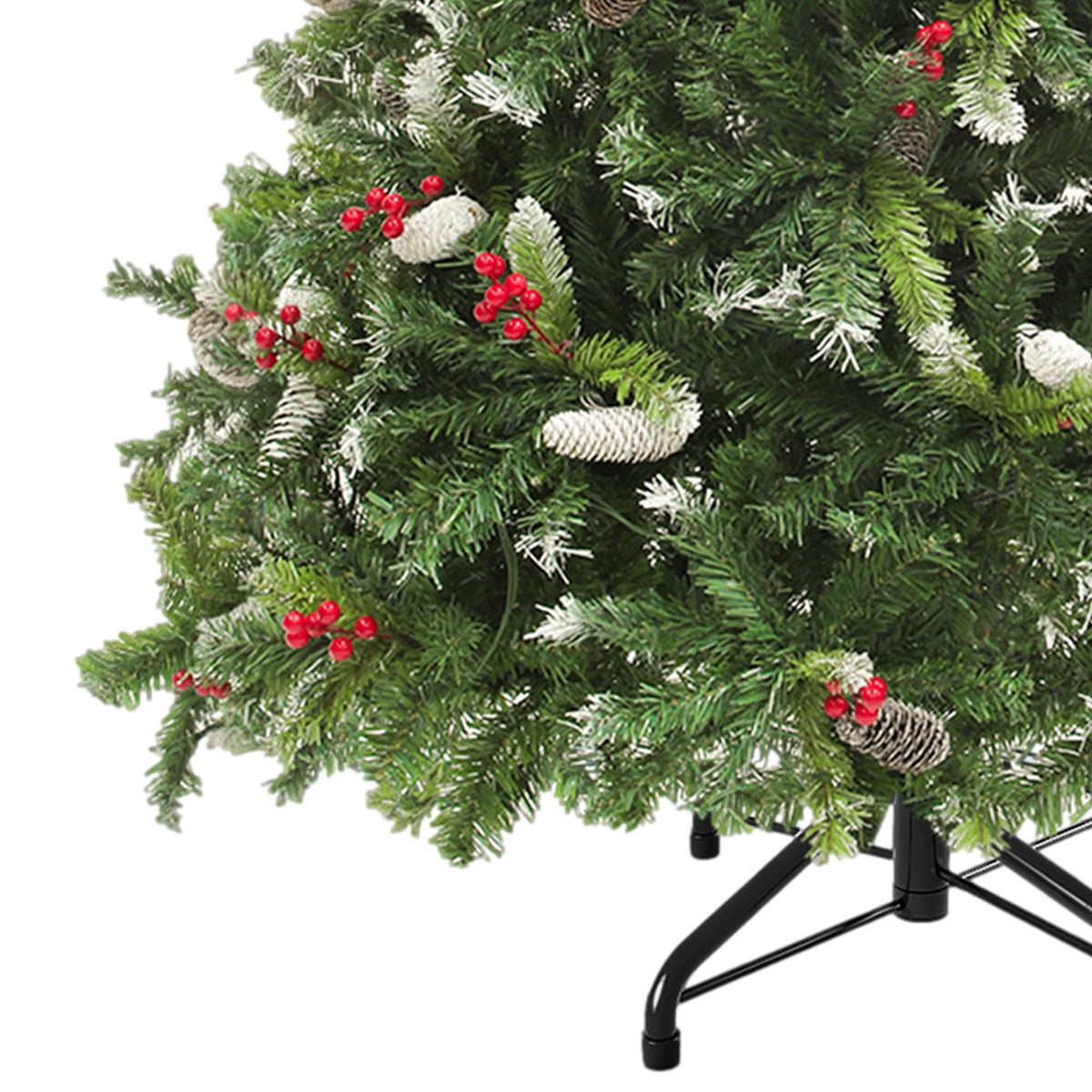 Uforic 7.5ft Pre-Lit Artificial Christmas Tree with 1398 Branch Tips&550 Lights, Remote Control, Green