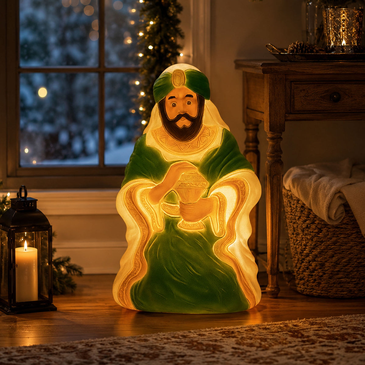 Union Products 74140 26 Inch LED Wiseman #3 Blow Mold Lighted Christmas Decoration