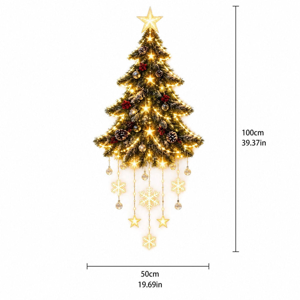 5Pcs Christmas Stair Banister Decoration Lighted Santa Snow Scene Garland for Stair Railing Indoor Holiday Home Ornament