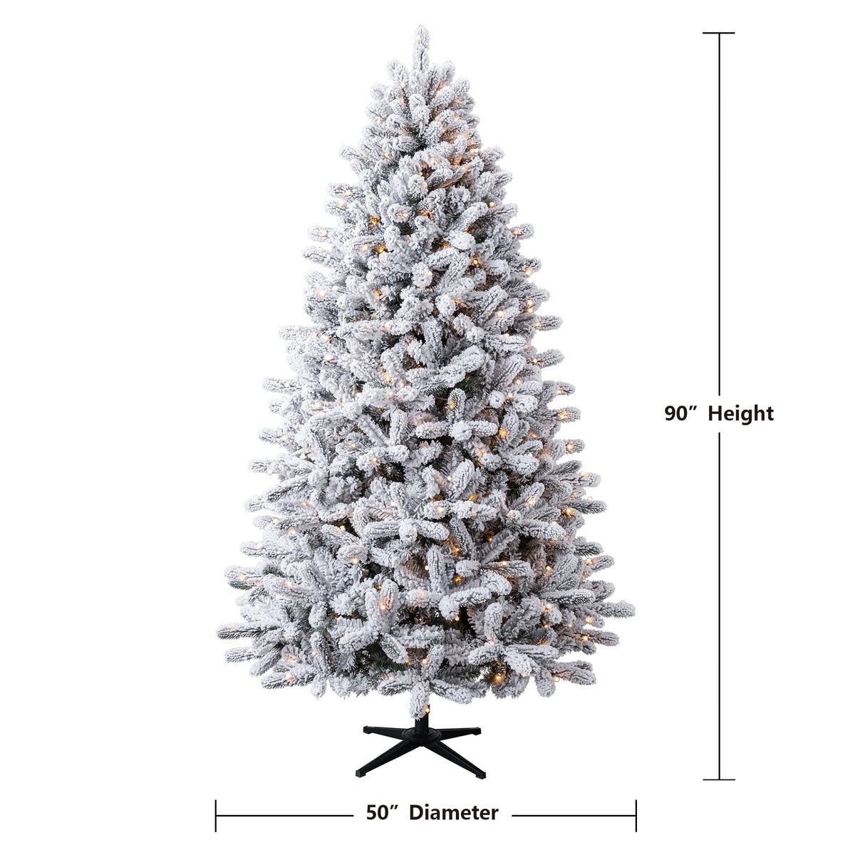 7.5' Pre-Lit Birchwood Fir Green Artificial Christmas Tree with 500 Warm White Twinkle LED Lights, Quick Set, and Stand, by Holiday Time