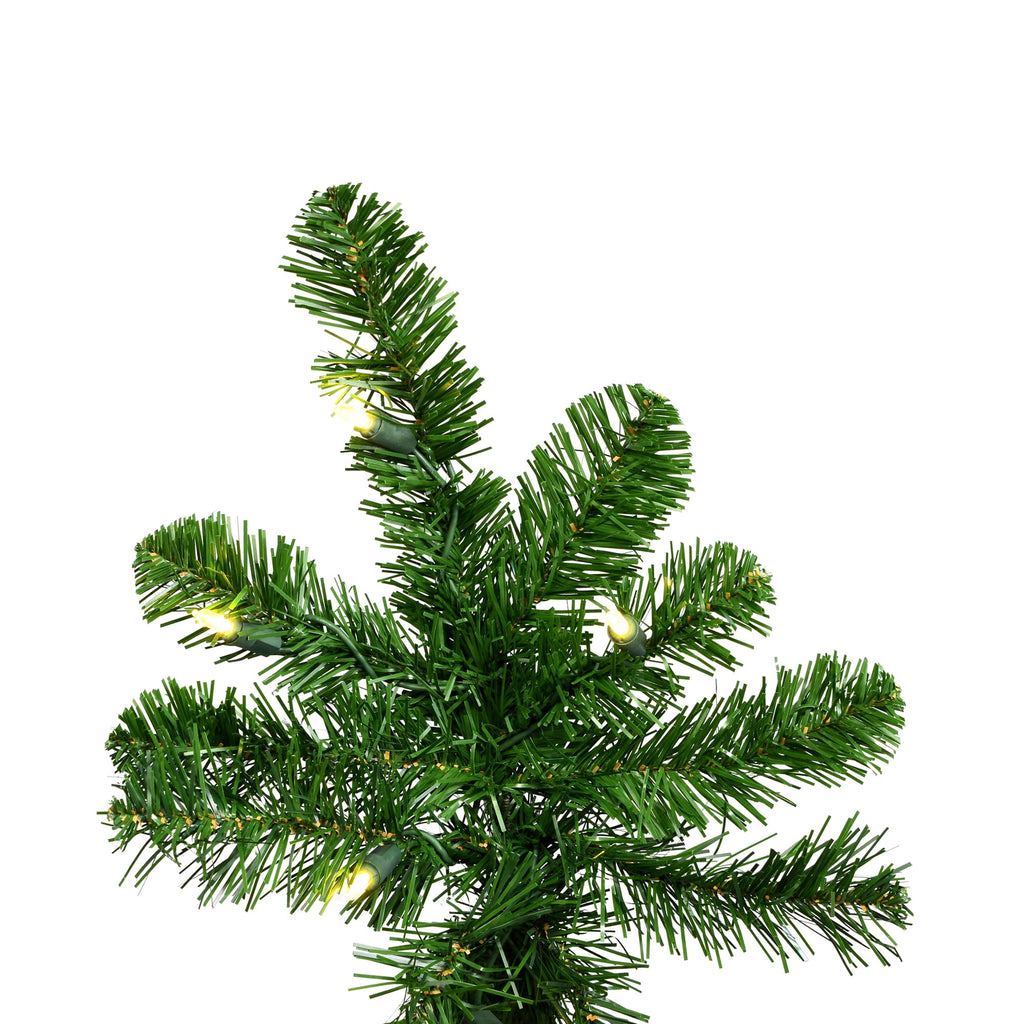 Vickerman 5.5' Green Upside Down Artificial Christmas Tree, Dura-Lit® Warm White LED Lights
