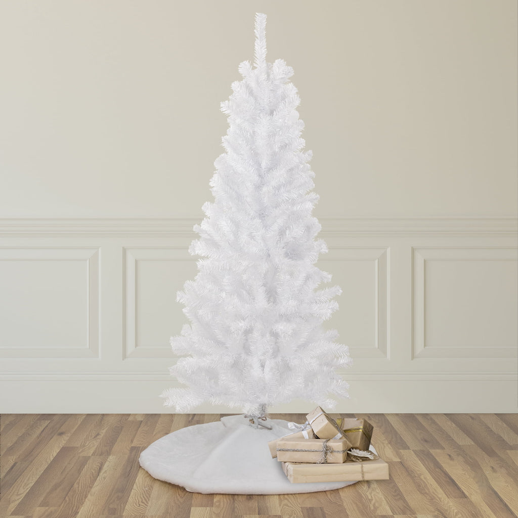Northlight Slim White Georgian Pine Artificial Christmas Tree - 6.5' - Unlit