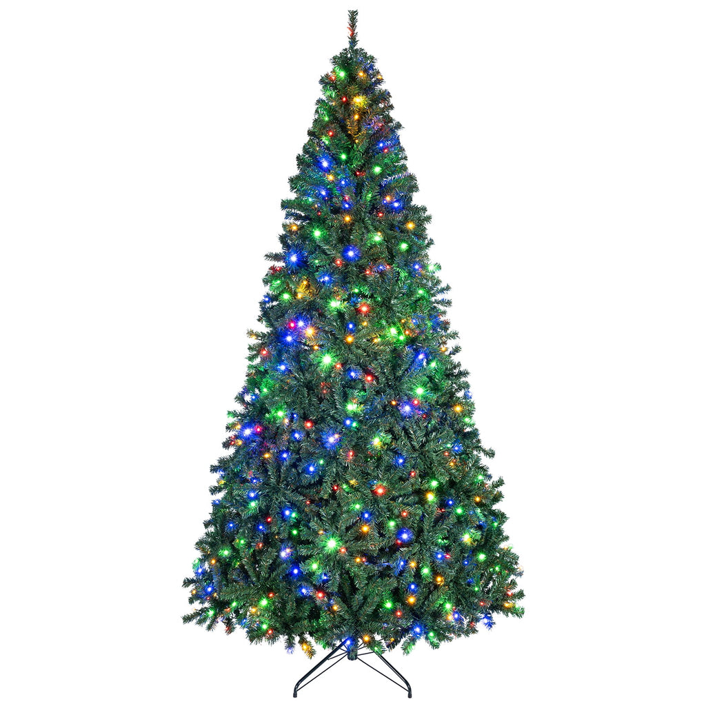 Costway 6Ft Pre-Lit Artificial Christmas Tree Hinged 350 LED Lights
