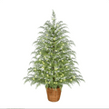 4FT Lifelike Touch Artificial Cedar Topiary Trees for Front Porch | Fake Christmas Trees, Faux Potted Plants, UV Resistant Fake Greenery, for Front Door Garden Outdoor Farmhouse Home Decoration