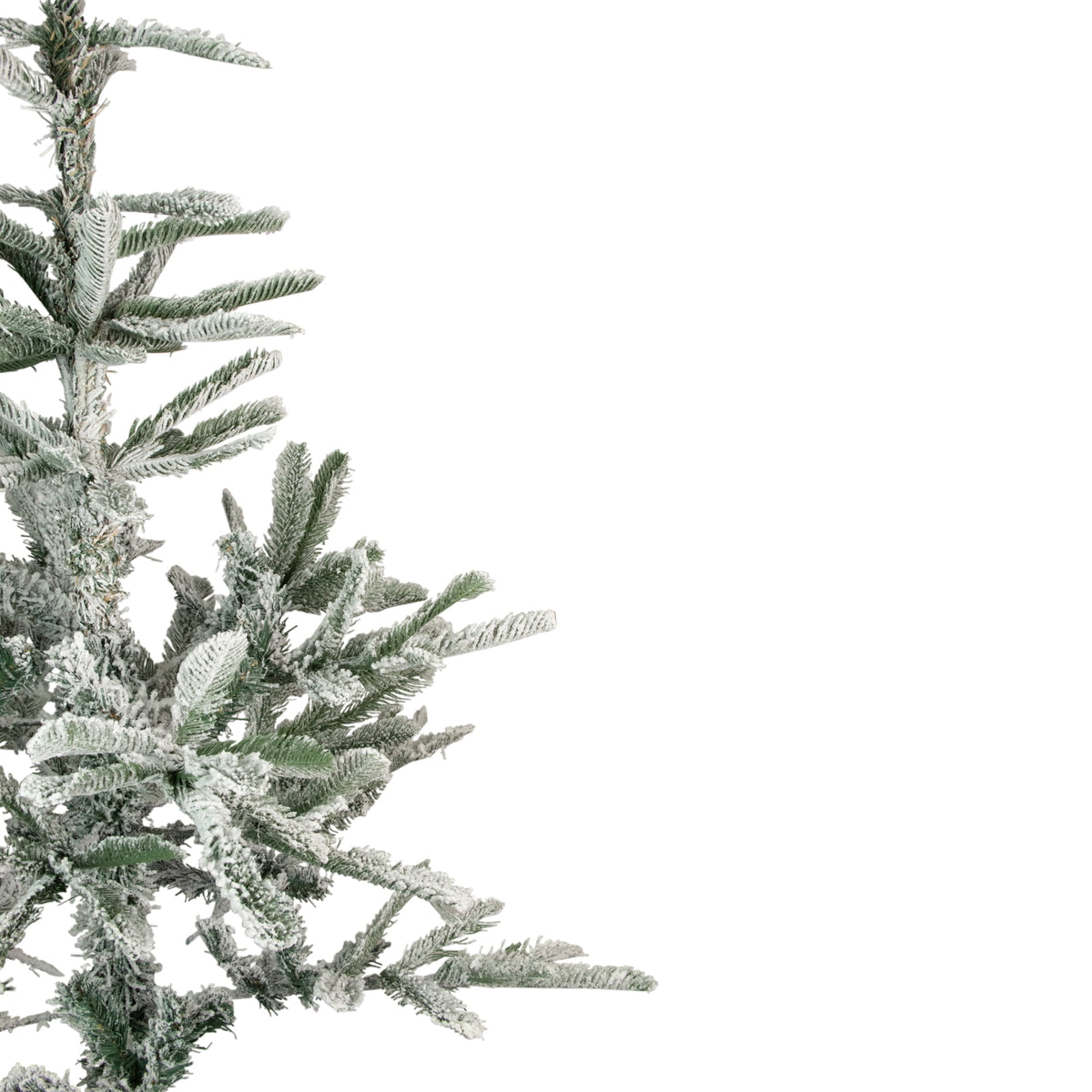 4.5' Flocked Noble Fir Artificial Christmas Tree - Unlit