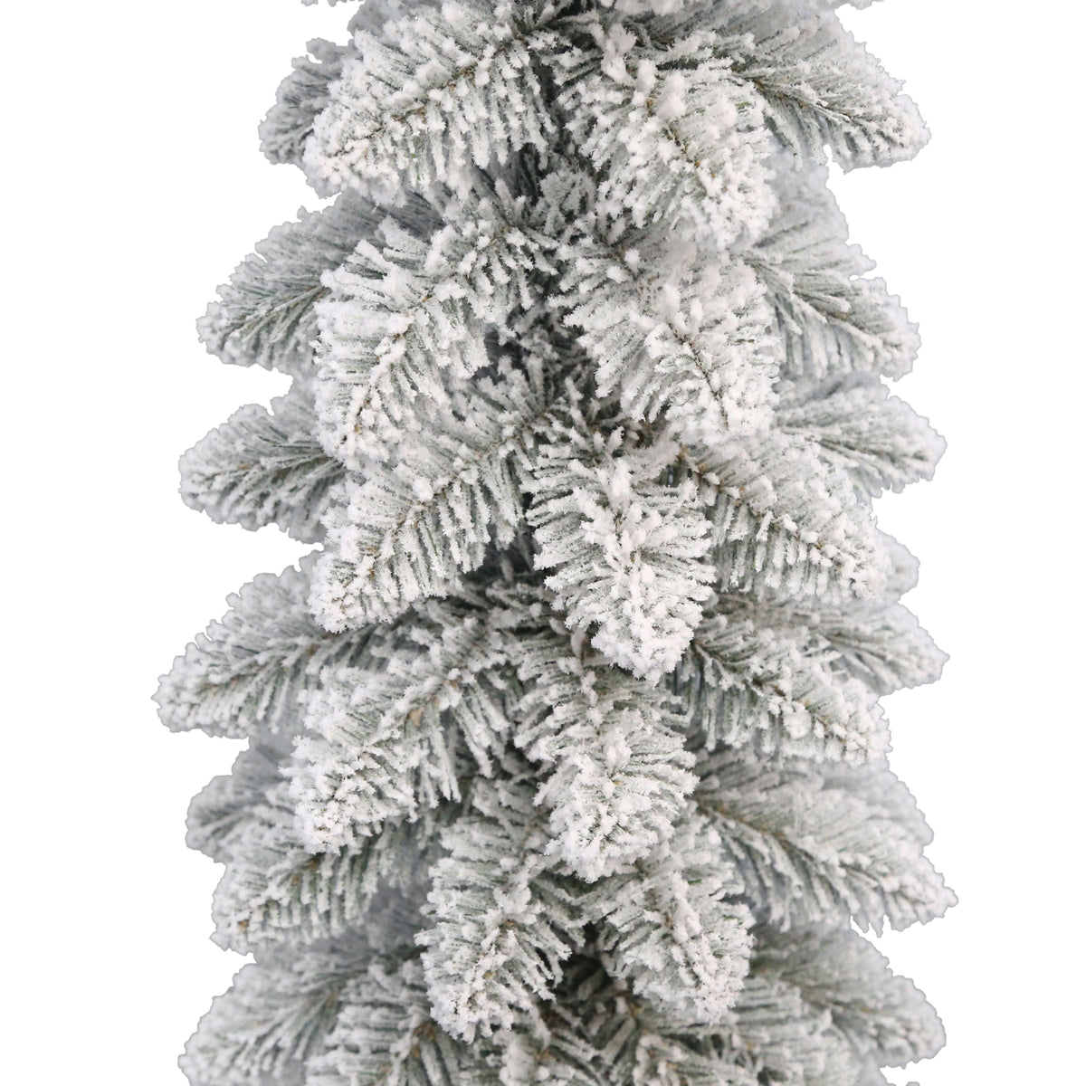 Snow-Flocked Non-Lit Artificial Christmas Trees with Resin Pots, Green, Set of 3, by Holiday Time