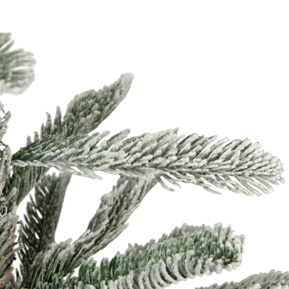 Northlight Real Touch™ Slim Flocked Nordmann Fir Artificial Christmas Tree- 4.5' - Unlit