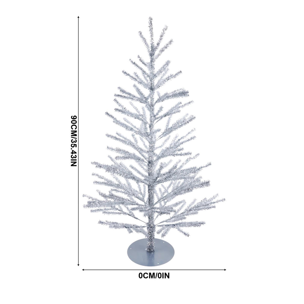 Christmas Decorations Tree, Pre-Lit Green Cypress Artificial Christmas Tree with 100 Warm White LED Lights, Fire Retardant, Easy Setup with Metal Stand, Ideal for Home, Office or Party Decor, 4FT