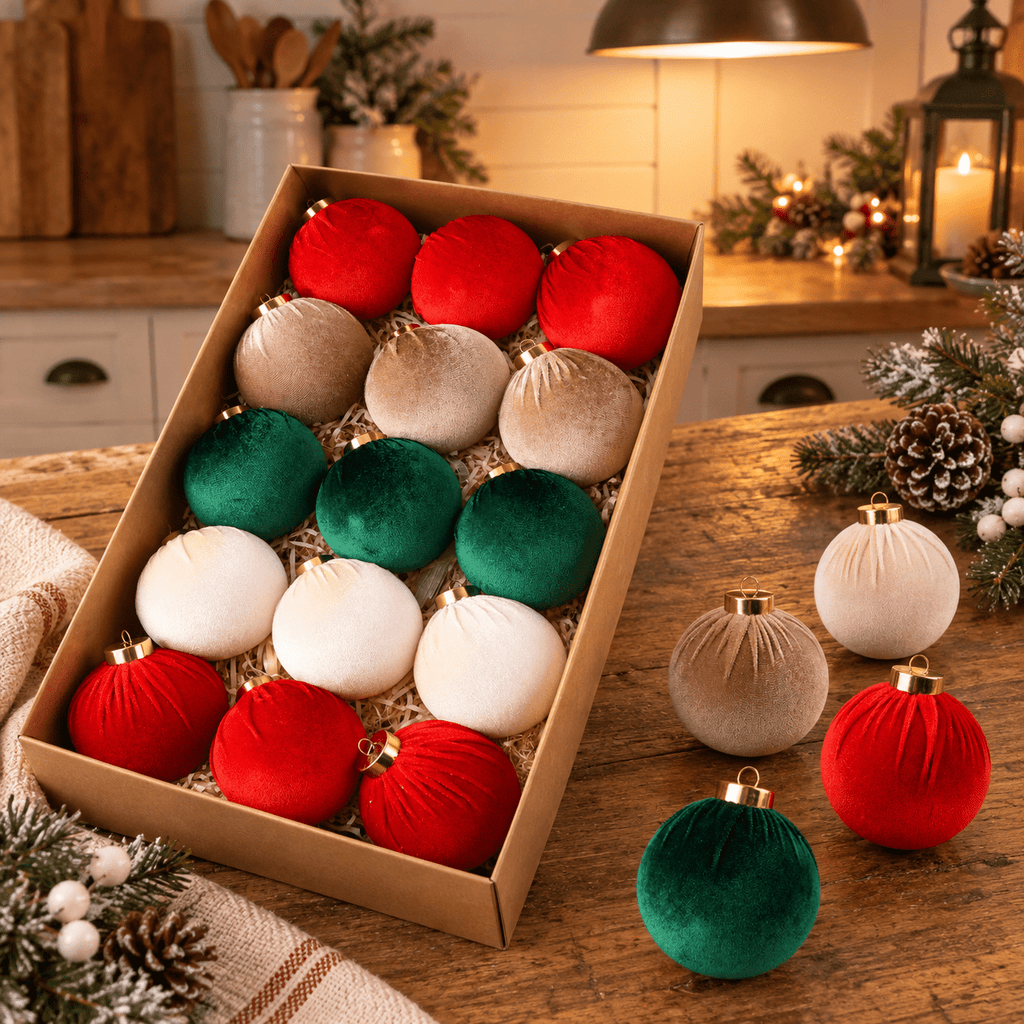Christmas Ornaments Balls For Tree - 15pink & Teal Shatterproof Xmas Decorations Multicolor Beige 80mm 3.15inch