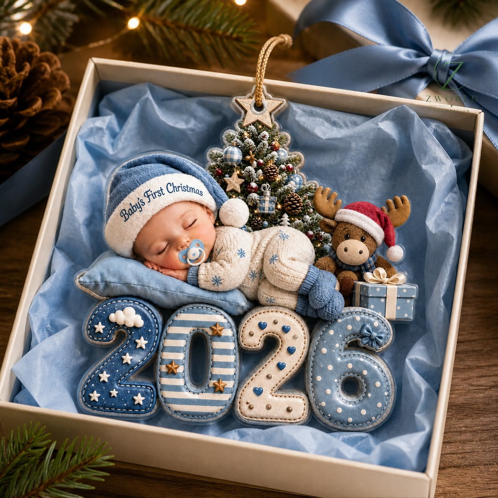 Baby First Christmas Ornament 2026 Moose Tree Keepsake