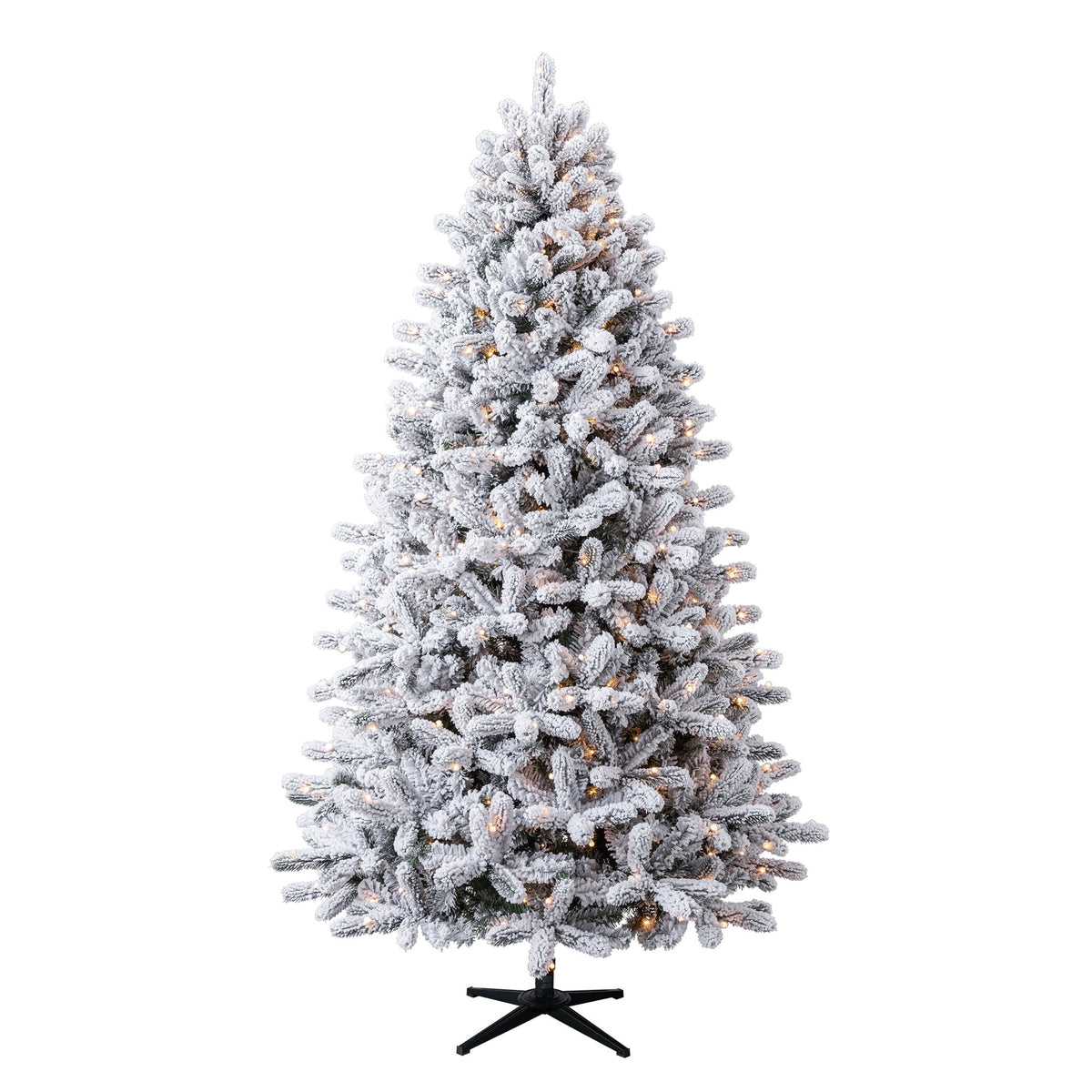 7.5' Pre-Lit Birchwood Fir Green Artificial Christmas Tree with 500 Warm White Twinkle LED Lights, Quick Set, and Stand, by Holiday Time