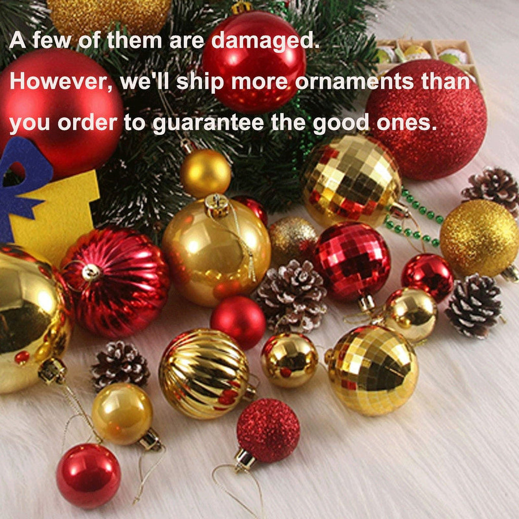 DUNCHATY 600-Pack Shatterproof Christmas Ball Ornaments, Assorted Colors & Sizes for Holiday Tree Decor