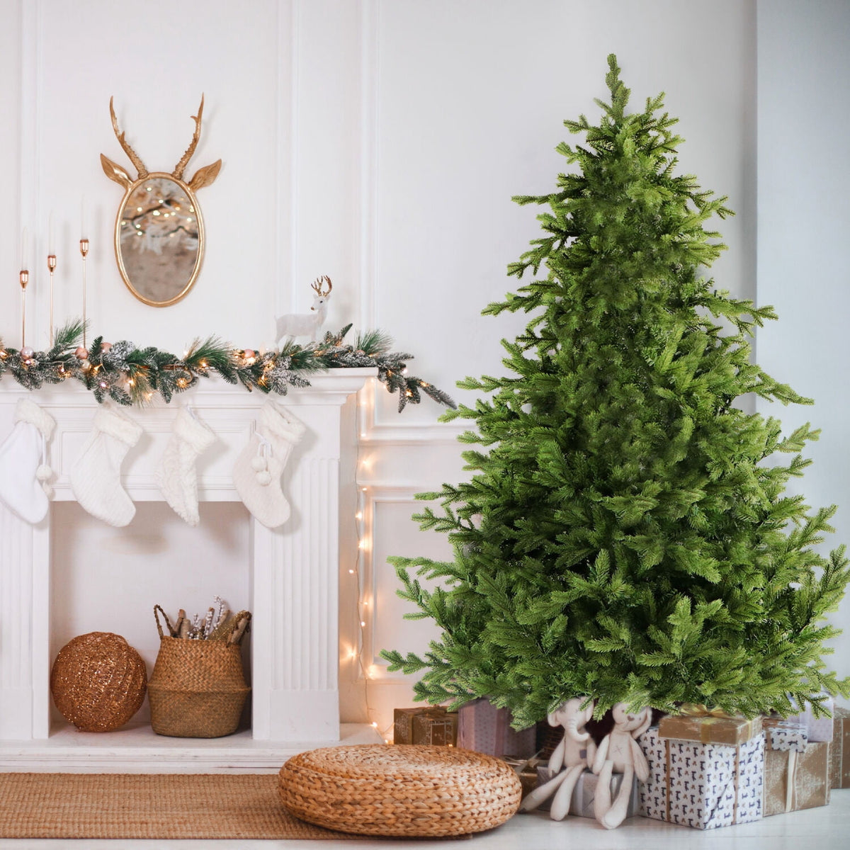 Fraser Hill Farm Woodside Pine 7.5 ft Christmas Tree, FFWS075-0GR