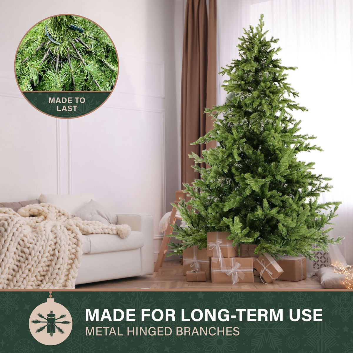 Fraser Hill Farm 6.5-Ft. Foxtail Pine Christmas Tree, FFFX065-0GR