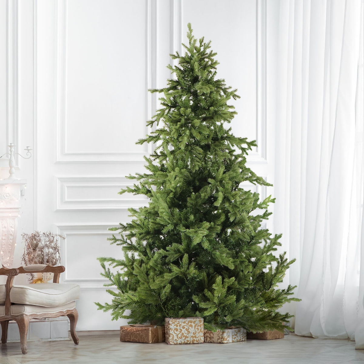Fraser Hill Farm 6.5-Ft. Foxtail Pine Christmas Tree, FFFX065-0GR