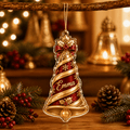 Personalized Acrylic Ornament Christmas Spiral Bell Decor
