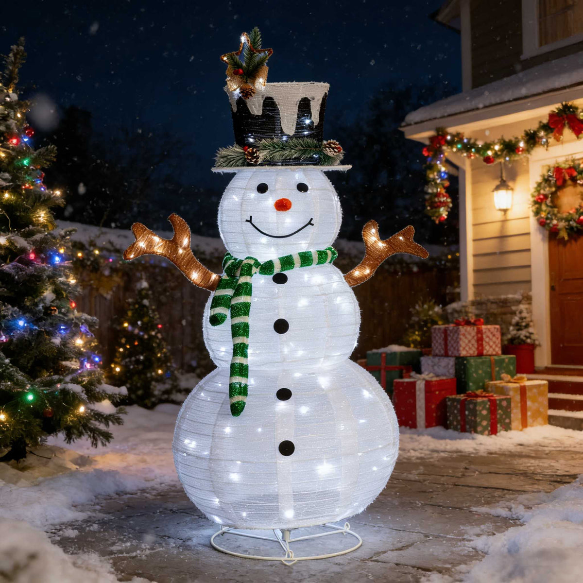 UBesGoo Top Hat Christmas Outdoor Decoration Outdoor Snowman 6FT Christmas Decorations for Home Indoor Lawn Yard