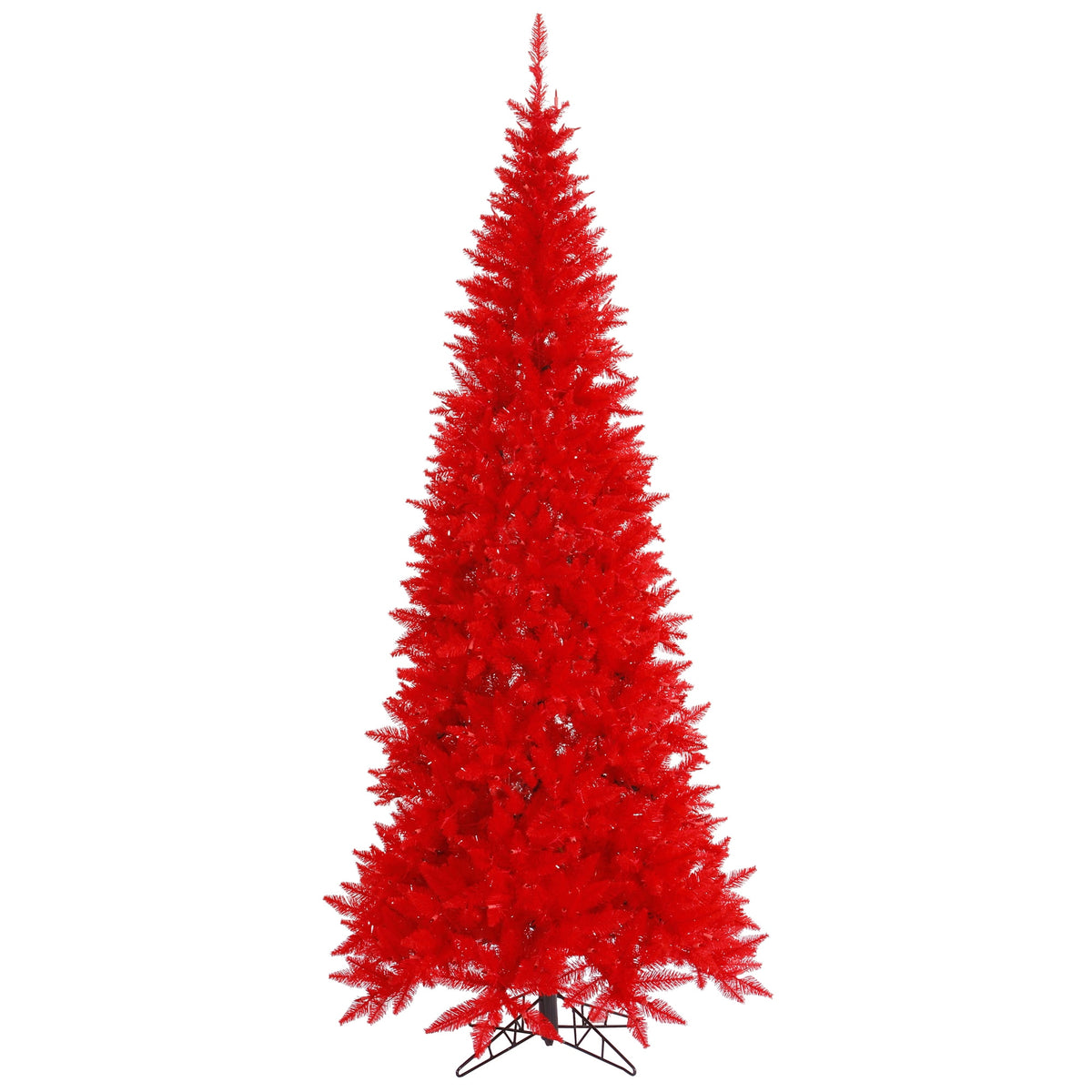 Vickerman 5.5' Red Fir Slim Artificial Christmas Tree, Unlit