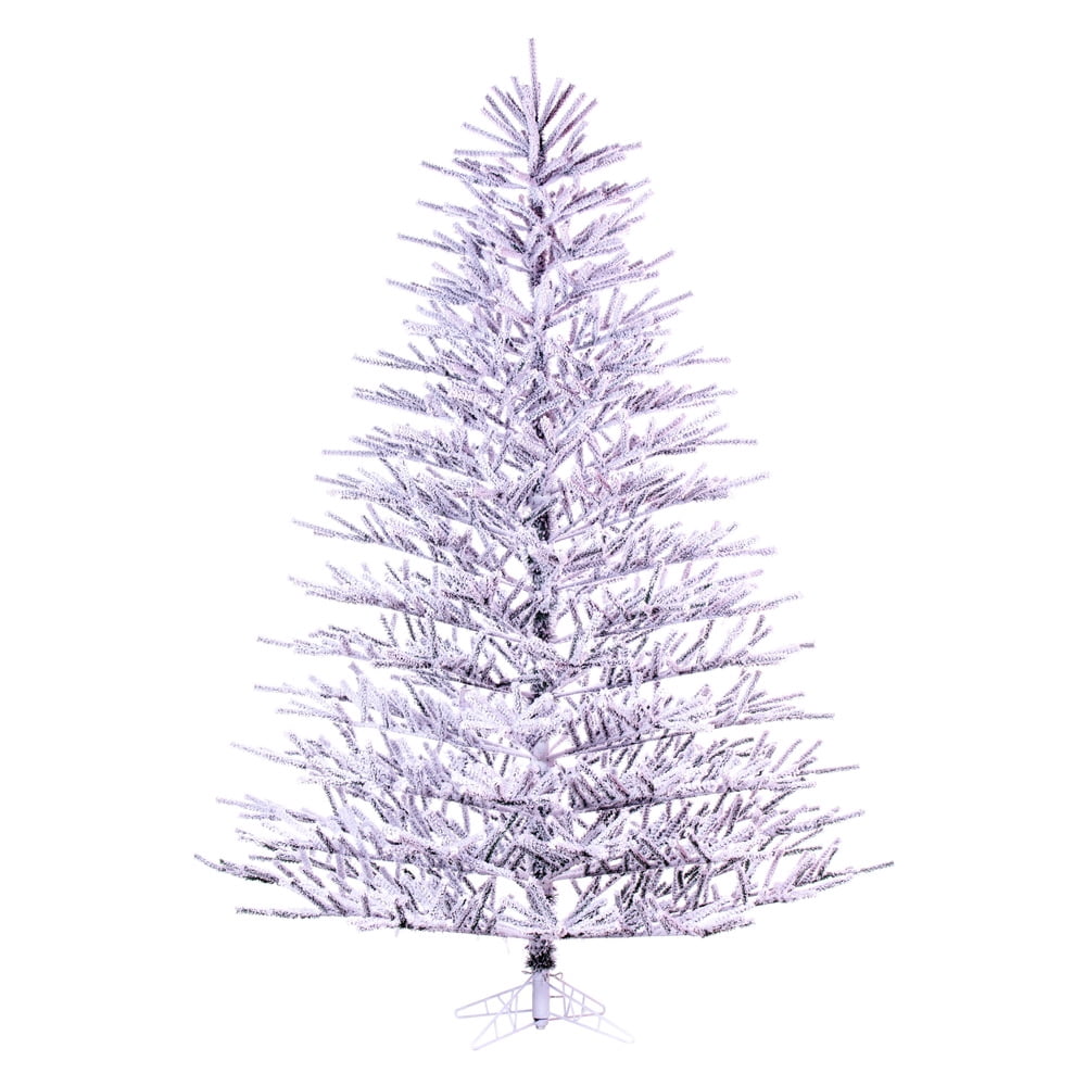Vickerman 5.5' x 52" Flocked Pistol Pine Artificial Unlit Christmas Tree.