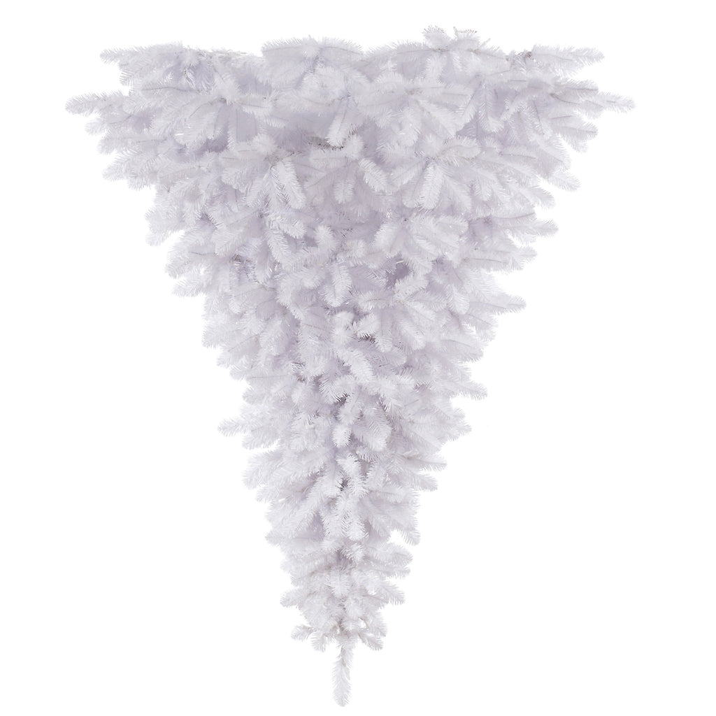 Vickerman 6' White Upside Down Artificial Christmas Tree, Unlit