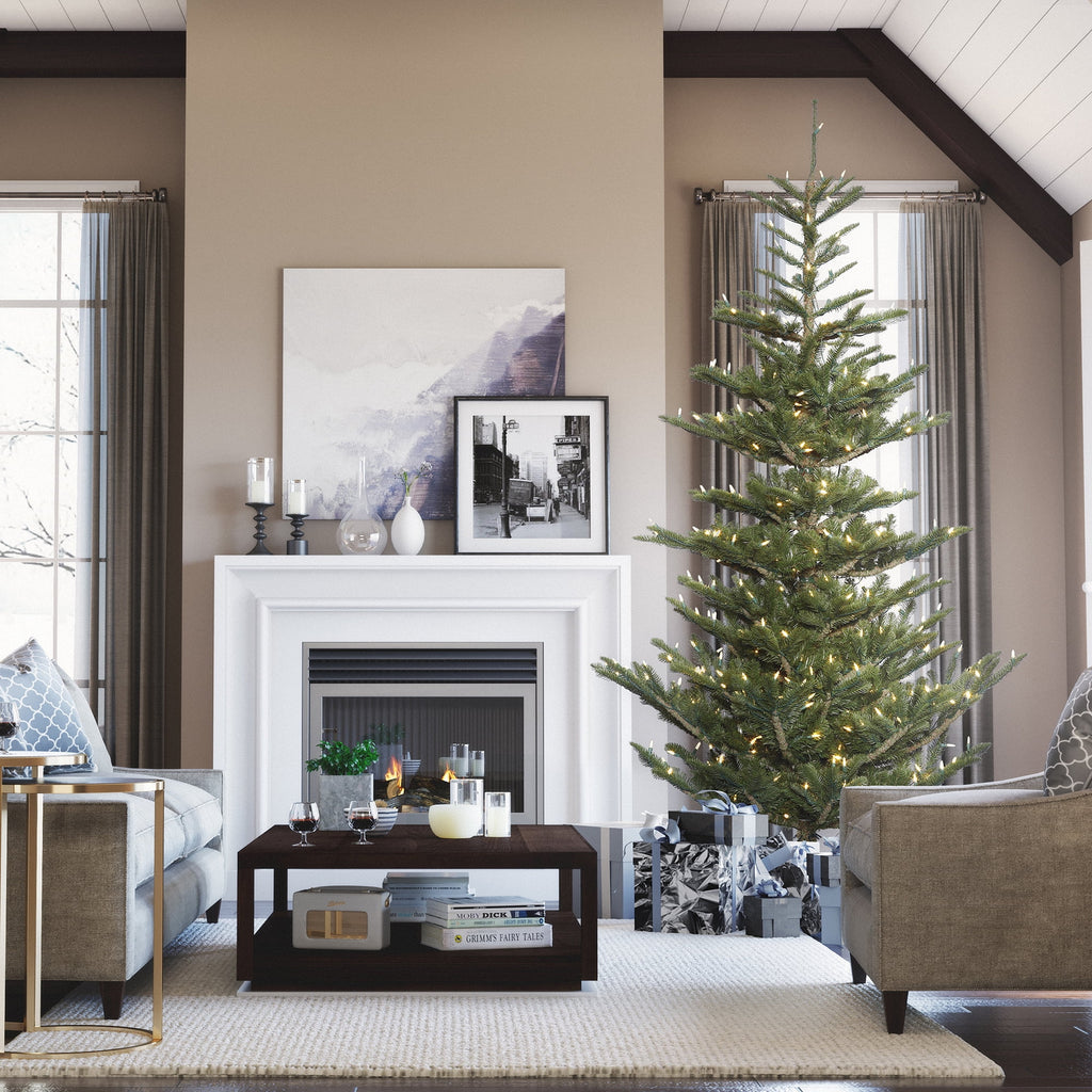 Vickerman 6' x 48" Alberta Spruce Artificial Christmas Tree, Unlit
