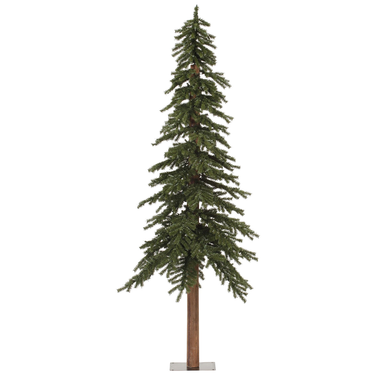 Vickerman 8' Natural Alpine Artificial Christmas Tree, Unlit - Faux Christmas Tree - Seasonal Indoor Home Decor