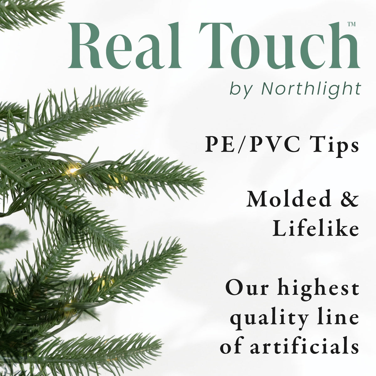 Northlight Real Touch™️ Full Juniper Pine Artificial Christmas Tree - Unlit - 6.5'