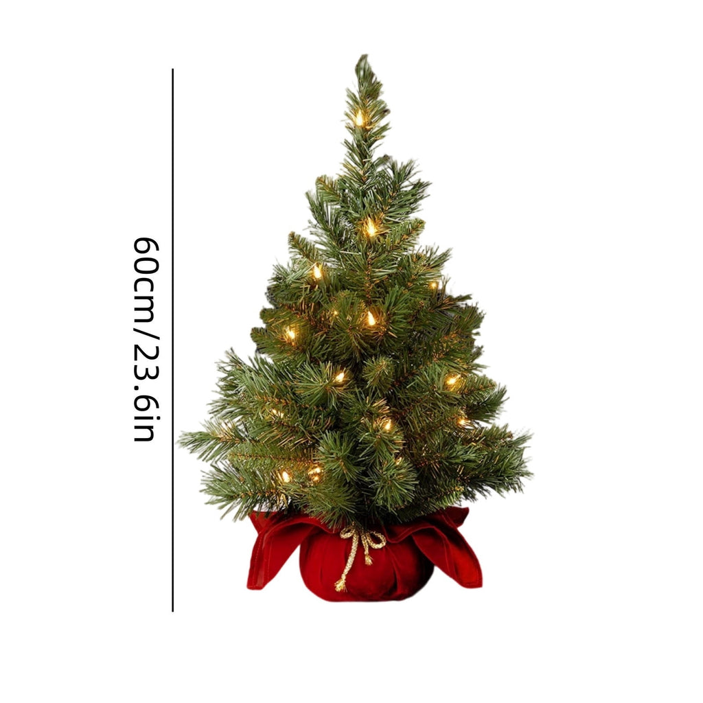 Christmas Decorations Tree, Pre-Lit Green Cypress Artificial Christmas Tree with 100 Warm White LED Lights, Fire Retardant, Easy Setup with Metal Stand, Ideal for Home, Office or Party Decor, 4FT