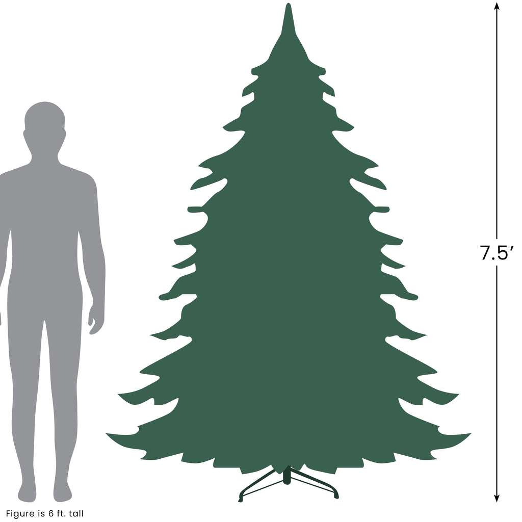 Northlight 7.5' Unlit Artificial Christmas Tree Full Dakota Red Pine - Unlit