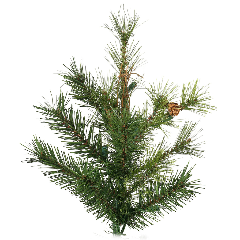 Vickerman 6.5' Mixed Country Pine Slim Artificial Christmas Tree, Unlit
