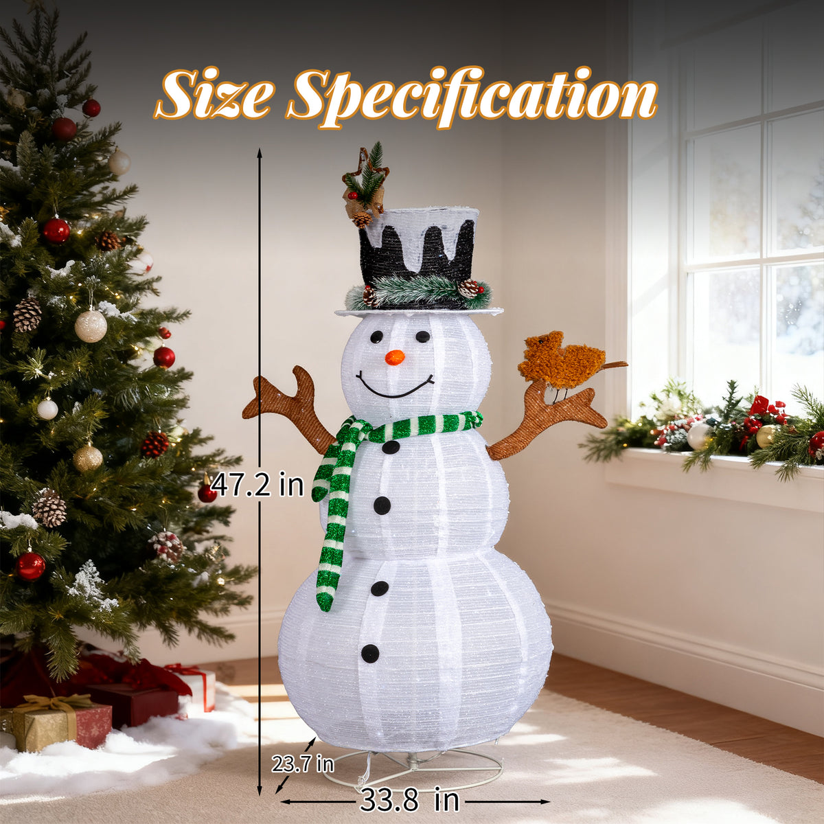 UBesGoo Top Hat Christmas Outdoor Decoration Outdoor Snowman 6FT Christmas Decorations for Home Indoor Lawn Yard