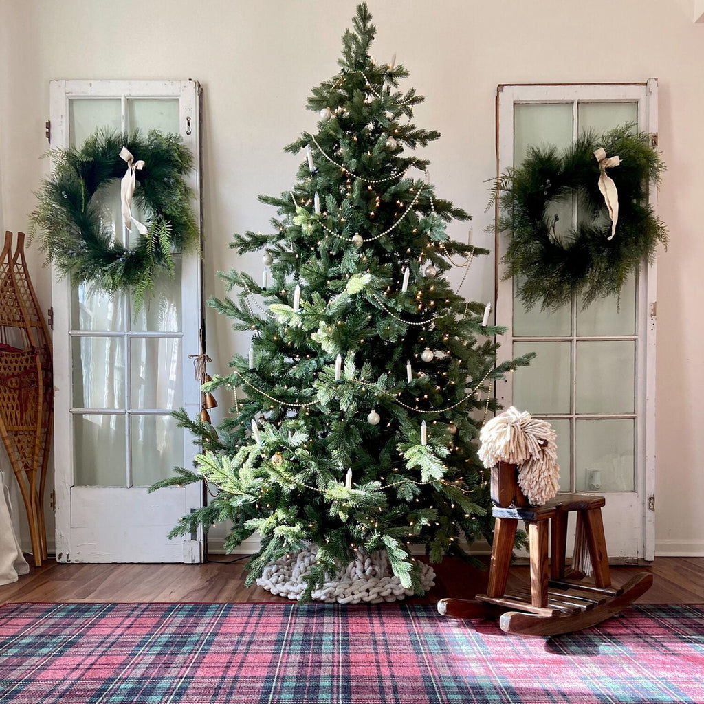 Fraser Hill Farm Woodside Pine 7.5 ft Christmas Tree, FFWS075-0GR