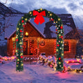 iTopRoad 8.7Ft Christmas Tree Arch Archway Christmas Decorations ,Green